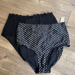 TWO High Waisted Aerie Bikini Bottoms
